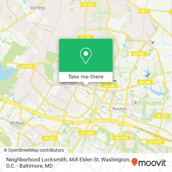 Neighborhood Locksmith, 468 Elden St map