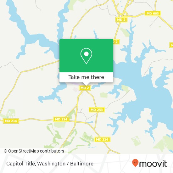 Mapa de Capitol Title, 3069 Solomons Island Rd