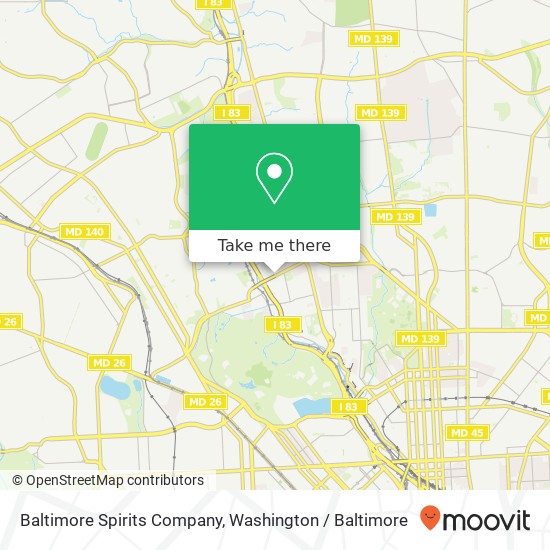 Baltimore Spirits Company map