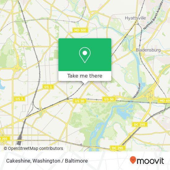 Cakeshine, 2619 Evarts St NE map