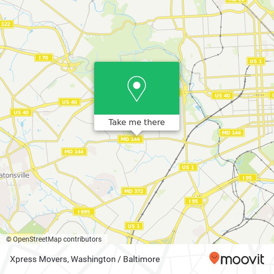 Mapa de Xpress Movers, S Athol Ave