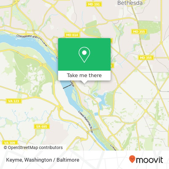 Mapa de Keyme, 4701 Sangamore Rd