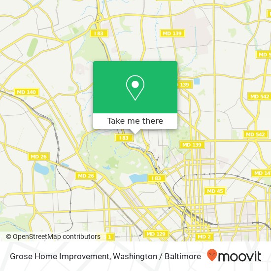 Grose Home Improvement map