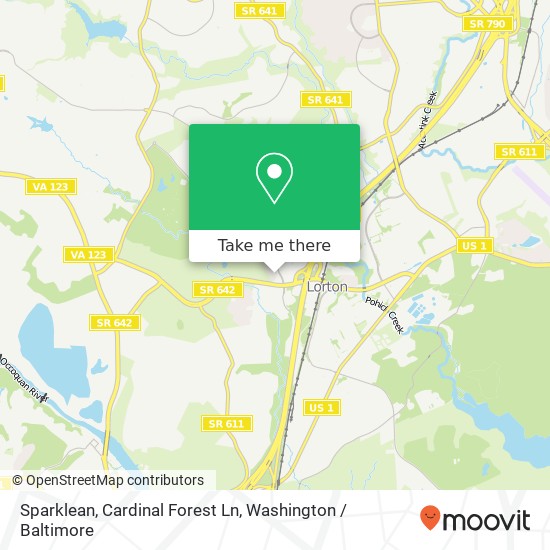 Mapa de Sparklean, Cardinal Forest Ln
