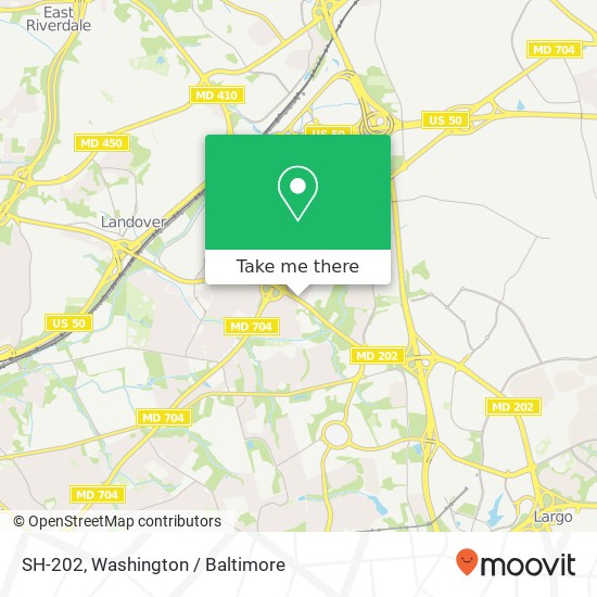 Mapa de SH-202, Hyattsville, MD 20785