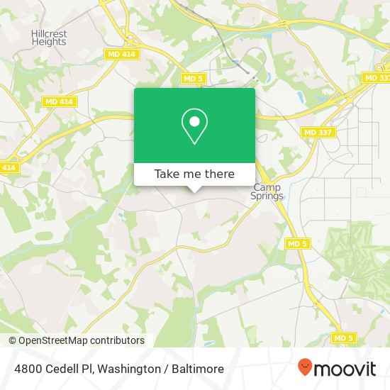 4800 Cedell Pl, Temple Hills, MD 20748 map