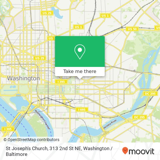 Mapa de St Joseph's Church, 313 2nd St NE