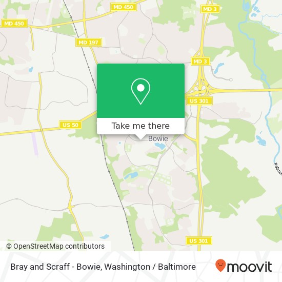 Mapa de Bray and Scraff - Bowie, 3801 Evergreen Pky