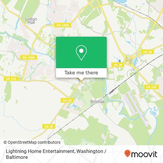Mapa de Lightning Home Entertainment, Bristow Rd