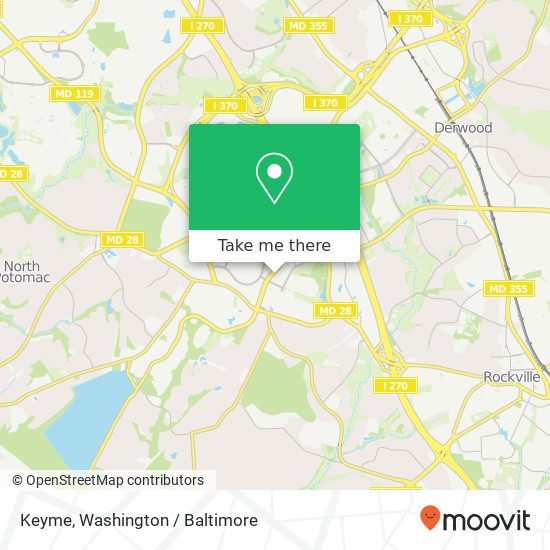 Keyme, 14939 Shady Grove Rd map