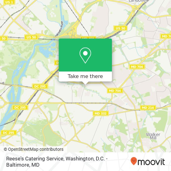 Reese's Catering Service map