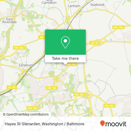 Hayes St Glenarden, Glenarden, MD 20706 map