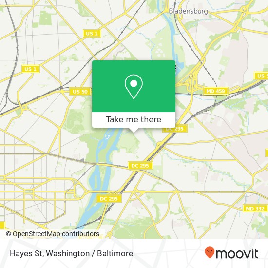 Hayes St, Washington, DC 20019 map