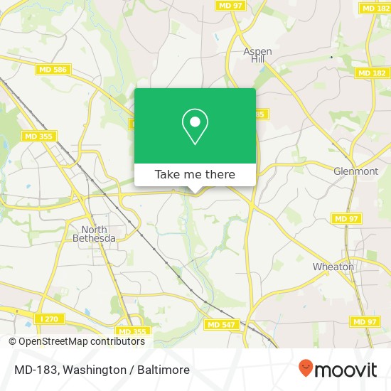 MD-183, Silver Spring, MD 20906 map