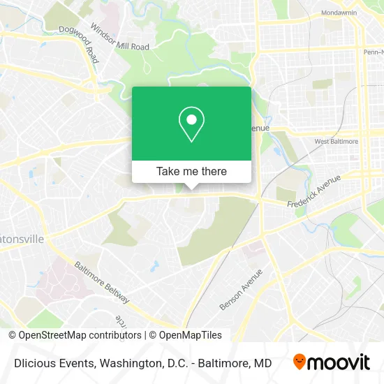 Dlicious Events map