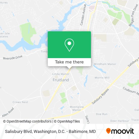 Salisbury Blvd map