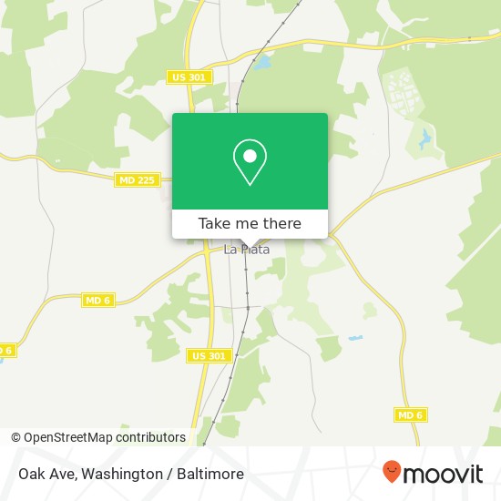 Oak Ave, La Plata, MD 20646 map