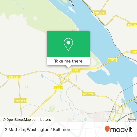 Mapa de 2 Matte Ln, Havre de Grace, MD 21078