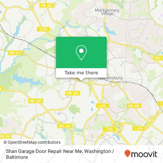 Mapa de Shan Garage Door Repair Near Me, 100 Bureau Dr