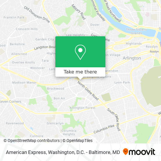 American Express map