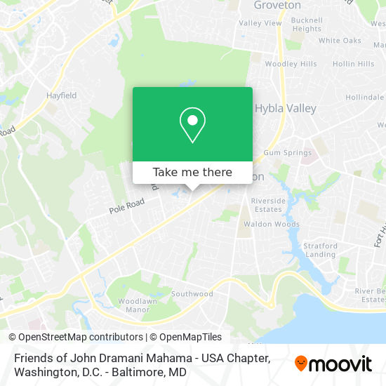 Mapa de Friends of John Dramani Mahama - USA Chapter