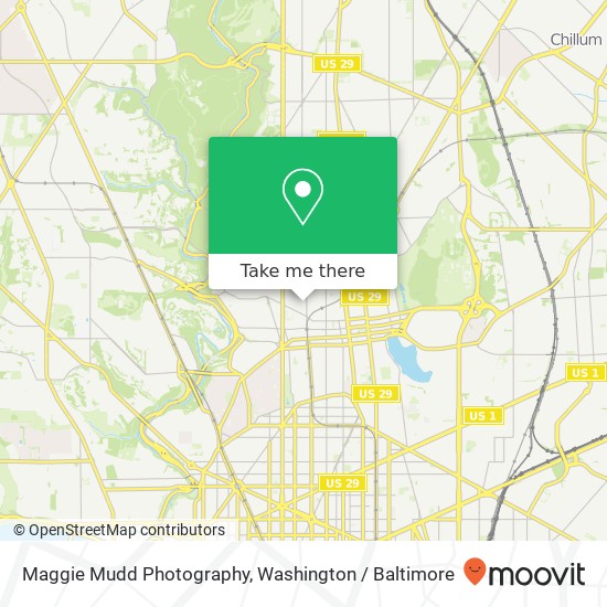 Mapa de Maggie Mudd Photography, Newton St NW