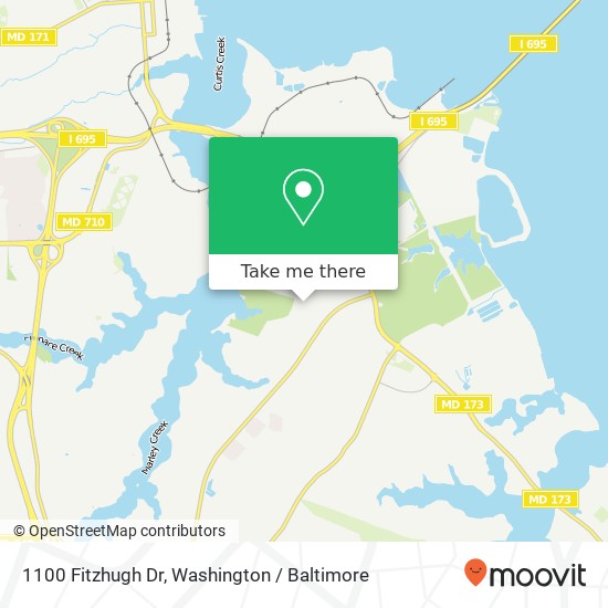1100 Fitzhugh Dr, Glen Burnie, MD 21060 map