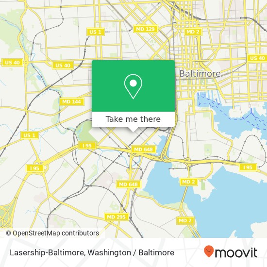 Lasership-Baltimore map
