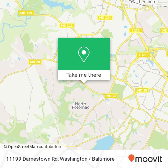 Mapa de 11199 Darnestown Rd, Gaithersburg, MD 20878