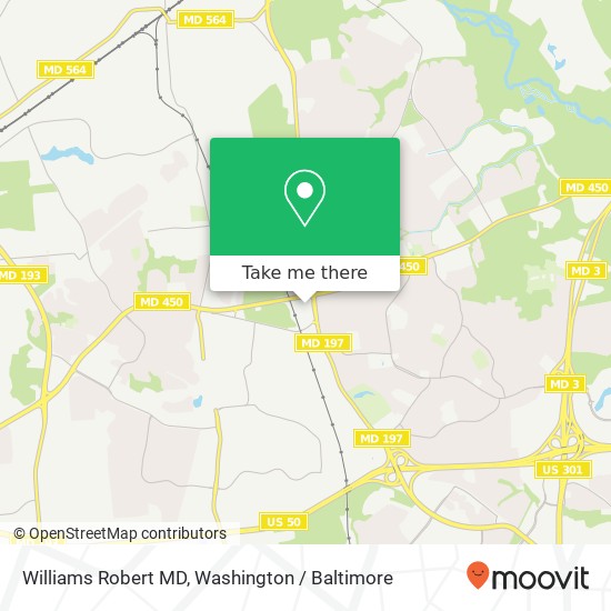 Williams Robert MD, 14300 Gallant Fox Ln map