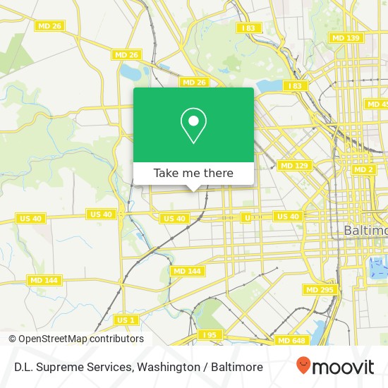 D.L. Supreme Services, 2322 Calverton Heights Ave map