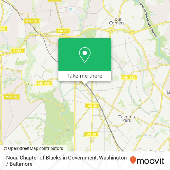 Mapa de Noaa Chapter of Blacks in Government