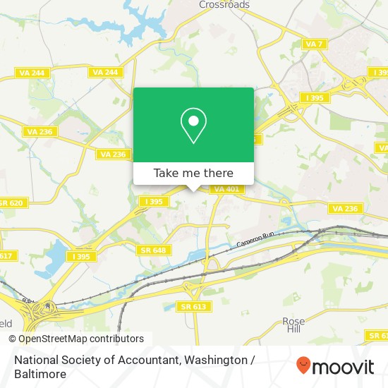 National Society of Accountant map