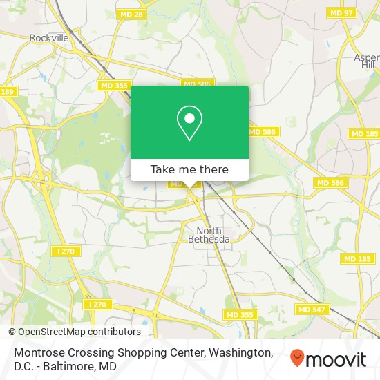 Montrose Crossing Shopping Center map