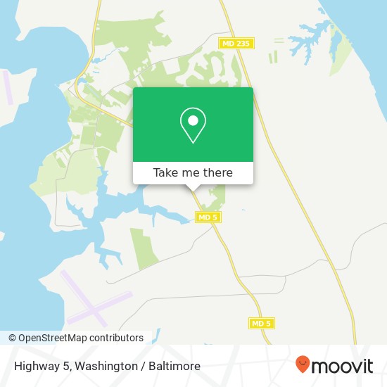 Highway 5, St Inigoes, MD 20684 map