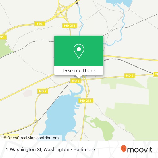 Mapa de 1 Washington St, North East, MD 21901