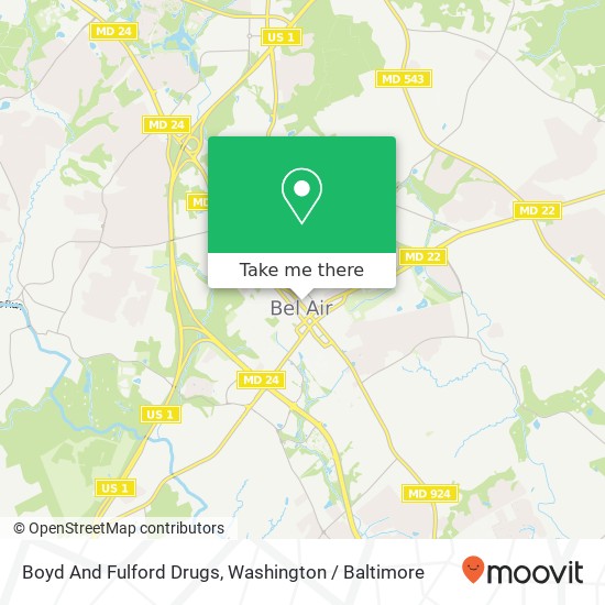 Mapa de Boyd And Fulford Drugs