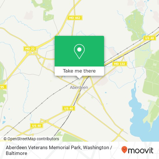 Mapa de Aberdeen Veterans Memorial Park