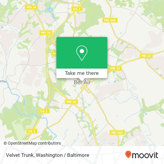 Mapa de Velvet Trunk