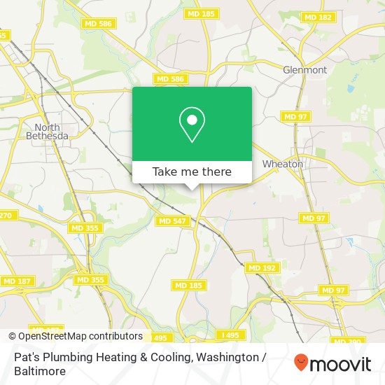 Mapa de Pat's Plumbing Heating & Cooling