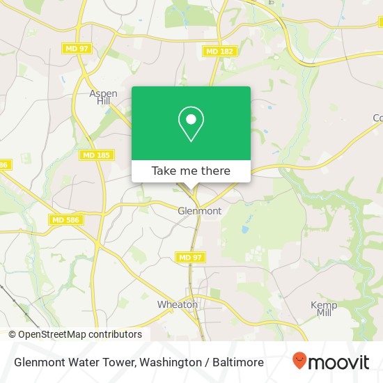 Mapa de Glenmont Water Tower