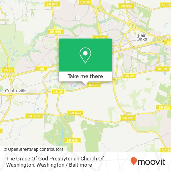 The Grace Of God Presbyterian Church Of Washington map