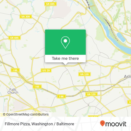 Mapa de Fillmore Pizza