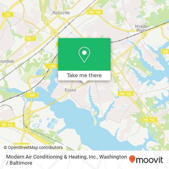 Modern Air Conditioning & Heating, Inc. map