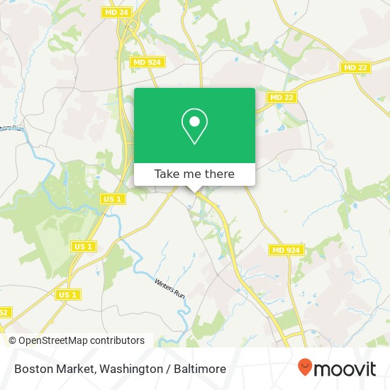 Mapa de Boston Market