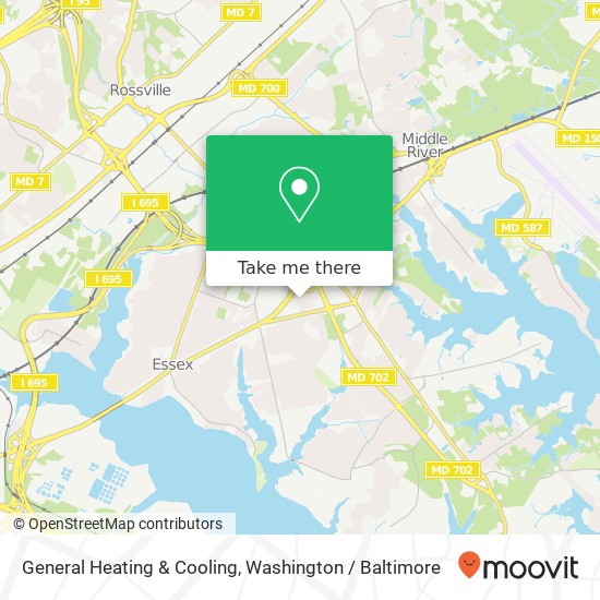 General Heating & Cooling map