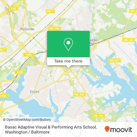 Basac Adaptive Visual & Performing Arts School map