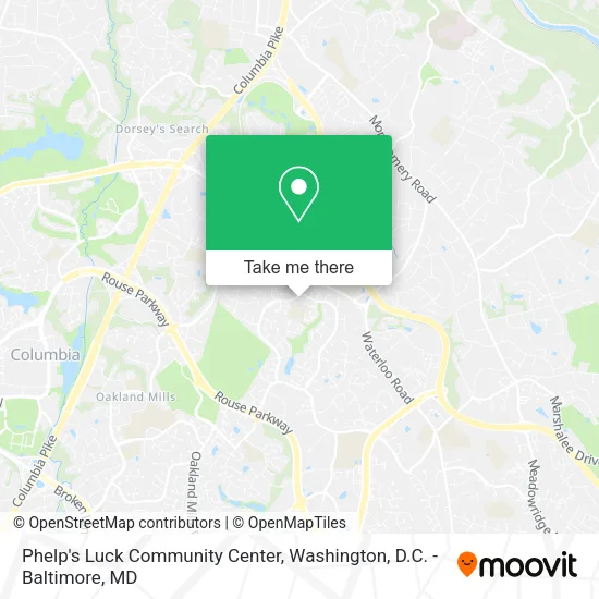 Mapa de Phelp's Luck Community Center