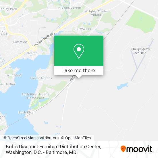 Bob's Discount Furniture Distribution Center map