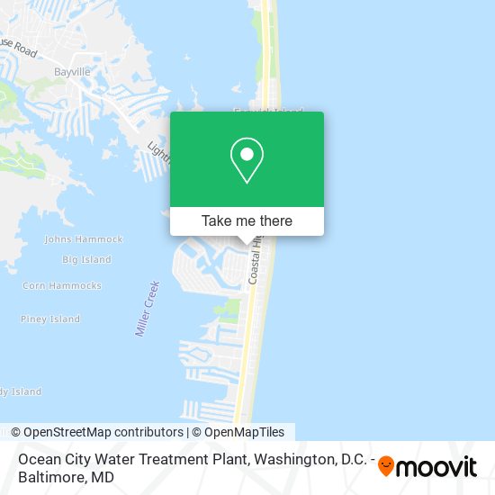 Mapa de Ocean City Water Treatment Plant